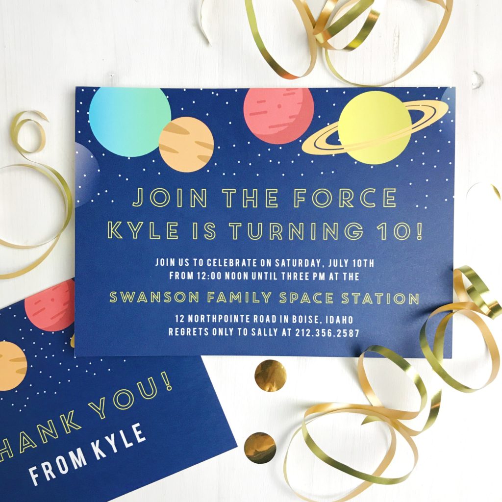 Customizable Birthday invitations