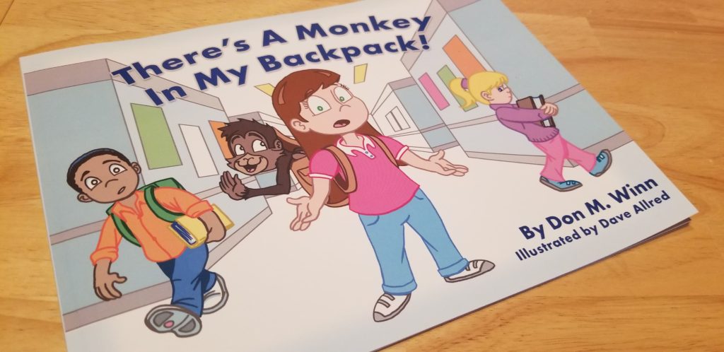 Books to Teach About Learning Difficulties-There's a Monkey in My Backpack! (cover)